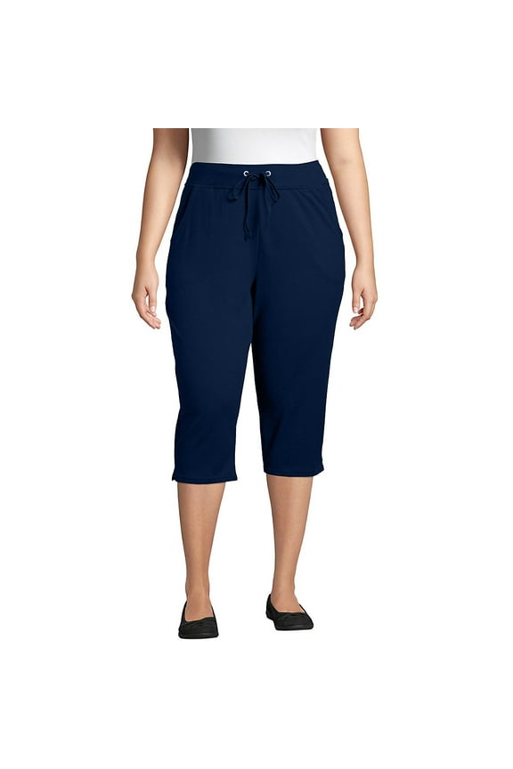 French Terry Activewear Navy Capris (Women's 28)