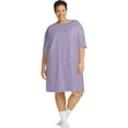 thumbnail image 1 of Just My Size Women's Plus Cotton Nightgown & Sleepshirt, Lavender, 1 of 1