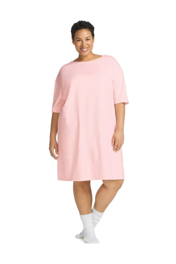Plus Cotton Wear Around Pale Pink Women's 3X/4X