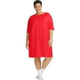 thumbnail image 1 of Just My Size Plus Cotton Wear Around Red 5X/6X Women's, 1 of 1