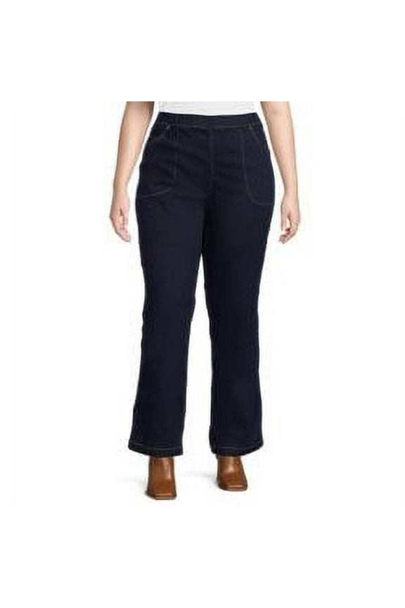 Plus Size 4-Pocket Stretch Bootcut Jeans, Regular and Petite Lengths