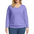 thumbnail image 1 of Just My Size Plus-Size Women's Shadow Stripe Tunic, 1 of 5