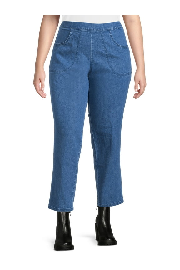 JMS Just My Size by Hanes Women's Plus Size 2 Pocket Pull On Pants, Single and 2 Pack