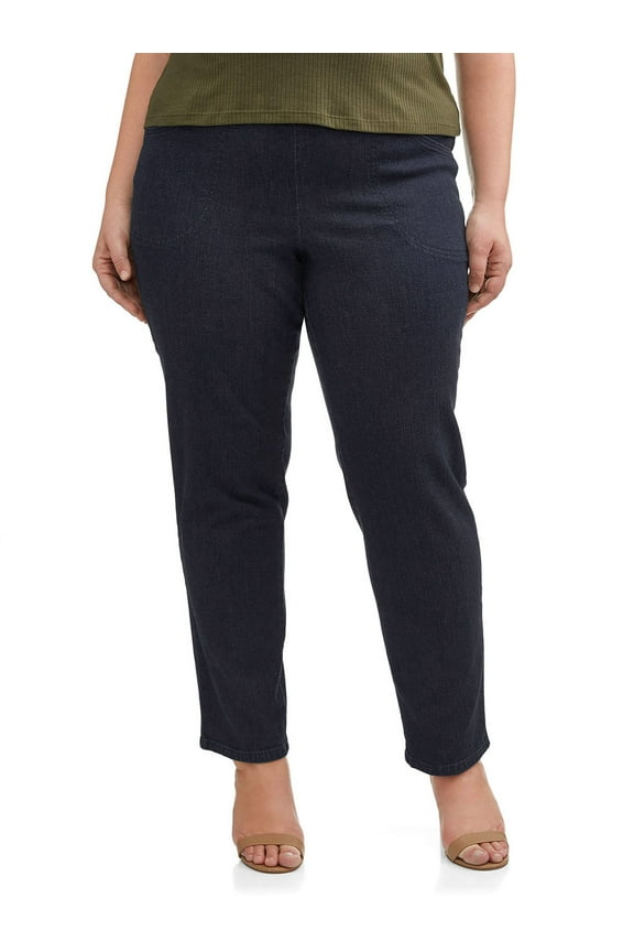 JMS Just My Size by Hanes Women's Plus Size 2 Pocket Pull On Pants, Single and 2 Pack