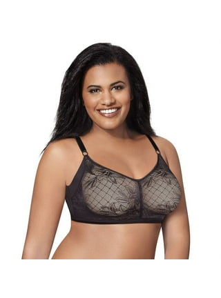 JUST MY SIZE Modern Curvy Embellished Plunge Bra (MJ1204) 38DD/Rum Raisin