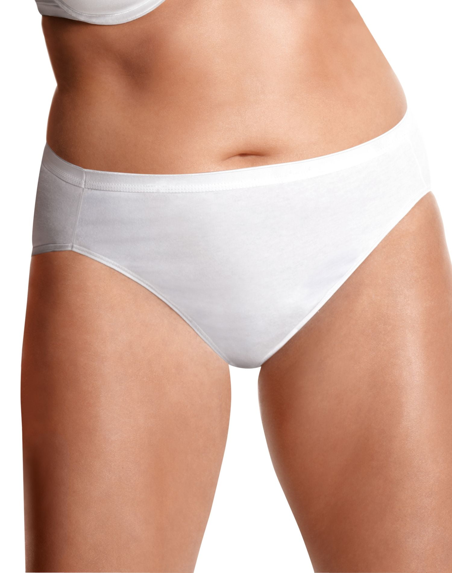 Just My Size Women`s Cotton TAGLESS Hi-Cut Panties - Best-Seller