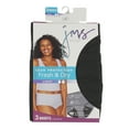thumbnail image 1 of Just My Size Women's Fresh & Dry Briefs Period Underwear, Twin Pack, Leak Protection, Black, 1 of 7