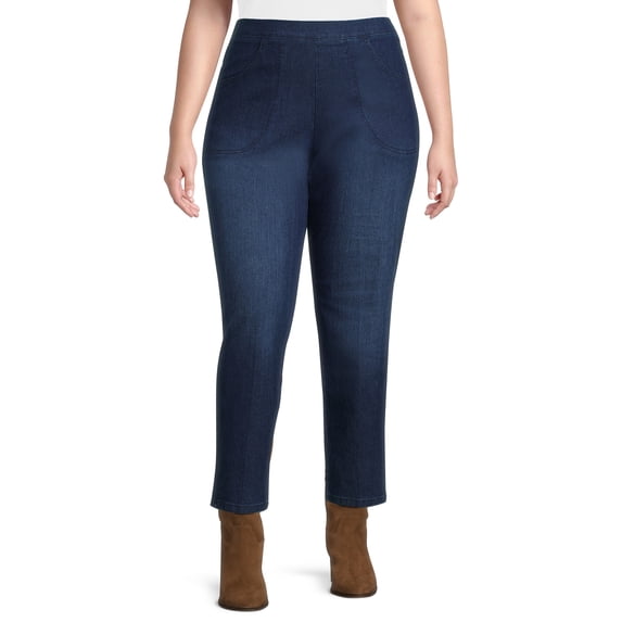 JMS Just My Size by Hanes Women's Plus Size 2 Pocket Pull On Pants, Single and 2 Pack