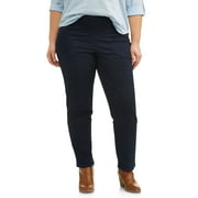 Just My Size Pull On 2-Pocket Pants, Women's Plus and Women's Plus Petite Sizes, Sizes 1X-4X