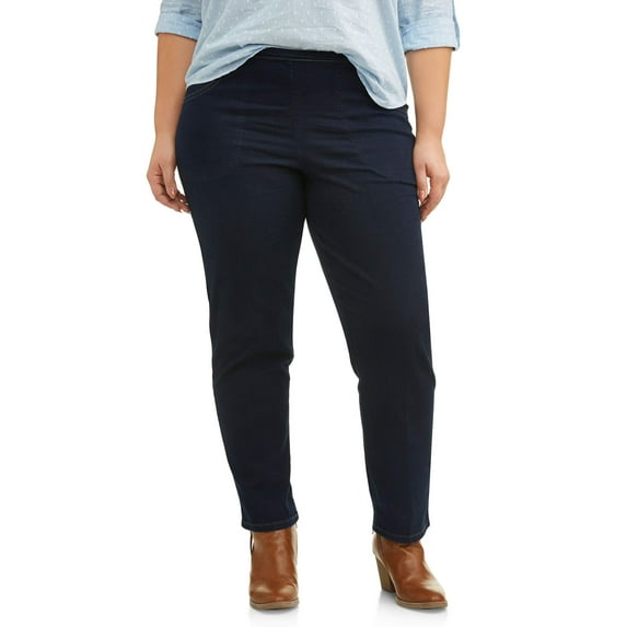 Just My Size Women's Plus 2 Pocket Pull-On Pant