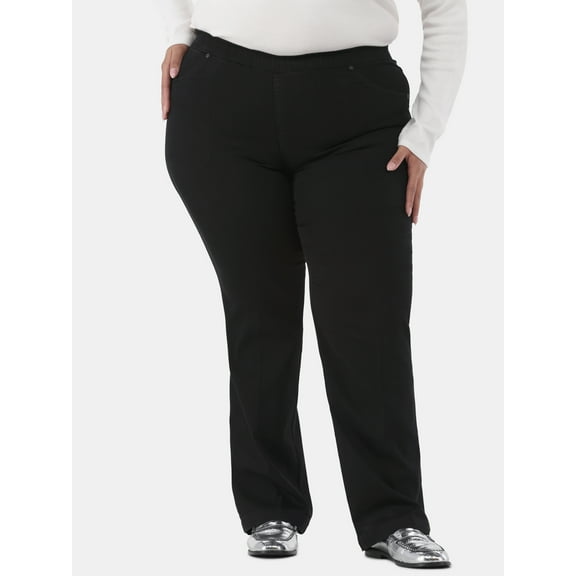 JMS Just My Size by Hanes Women's Plus Size 4 Pocket Bootcut Jeans, Single and 2-Pack