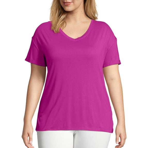 Just My Size Women's Plus Active Short Sleeve Tee