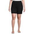 thumbnail image 1 of Just My Size Women's Plus Elastic Waist Stretch Bermuda Shorts, 1 of 6