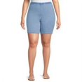 thumbnail image 1 of Just My Size Women's Plus Elastic Waist Stretch Bermuda Shorts, 1 of 6
