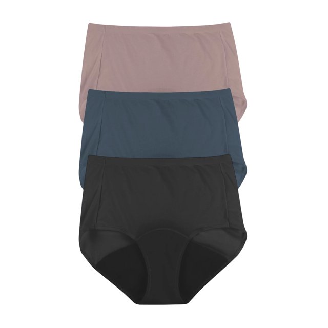 Just My Size Women's Plus Fresh & Dry Light Period Underwear, 3-Pack Brief - Walmart.com