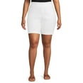 thumbnail image 1 of JMS Just My Size by Hanes Women's Plus Pull On Millennium Bermuda Shorts, 9" Inseam, Sizes 0X-4X, 1 of 5