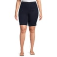 thumbnail image 1 of JMS Just My Size by Hanes Women's Plus Size 4-Pocket Pull-On Bermuda Shorts, 1 of 6
