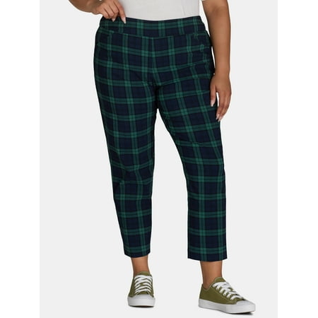 Just My Size by Hanes Women's Plus Millennium Slim Pants, Regular and Petite, Sizes 1X-4X