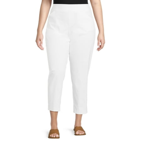 Just My Size by Hanes Women's Plus Millennium Slim Pants, Regular and Petite, Sizes 1X-4X