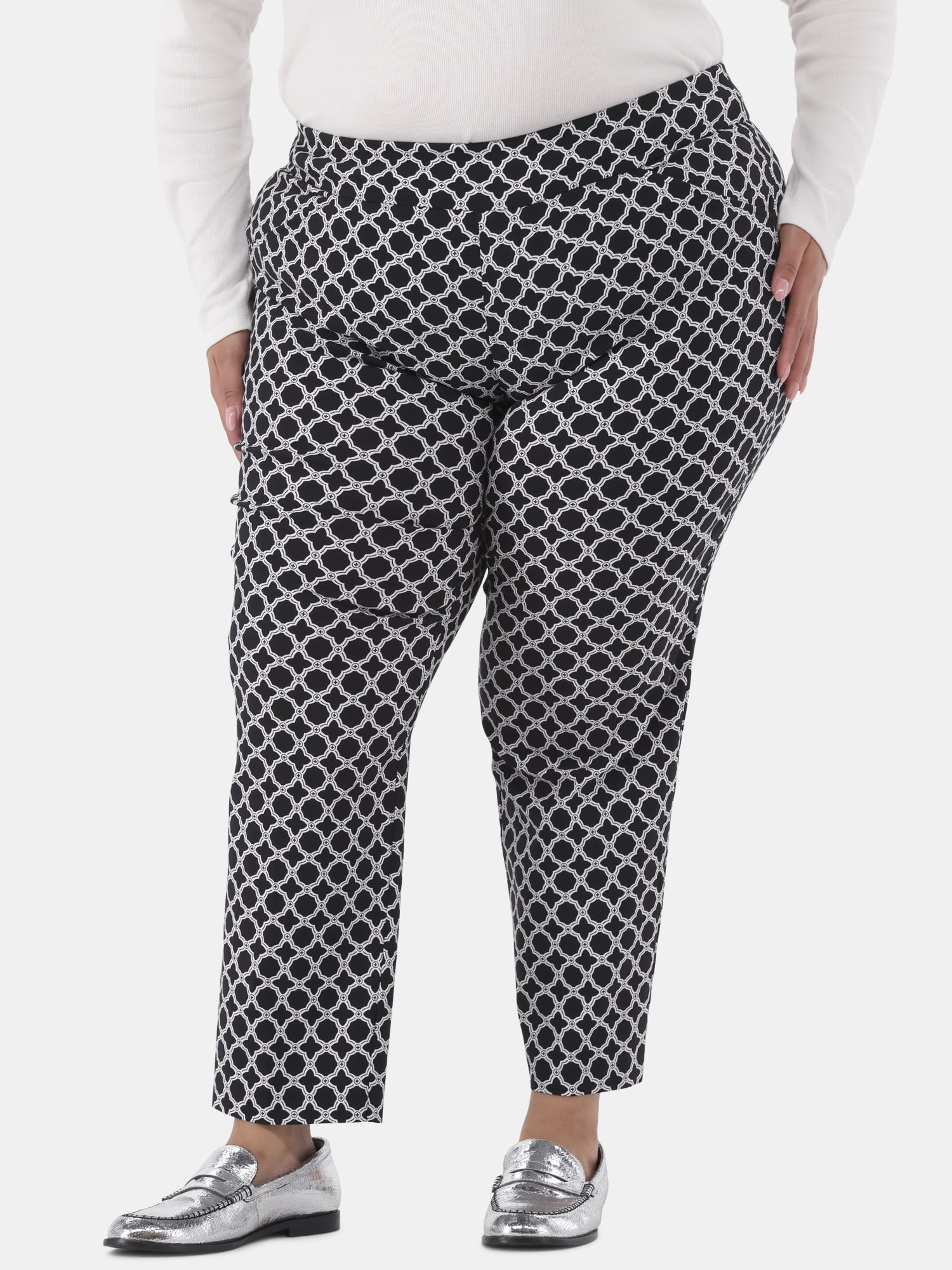 Just My Size by Hanes Women's Plus Millennium Slim Pants, Regular and Petite, Sizes 1X-4X