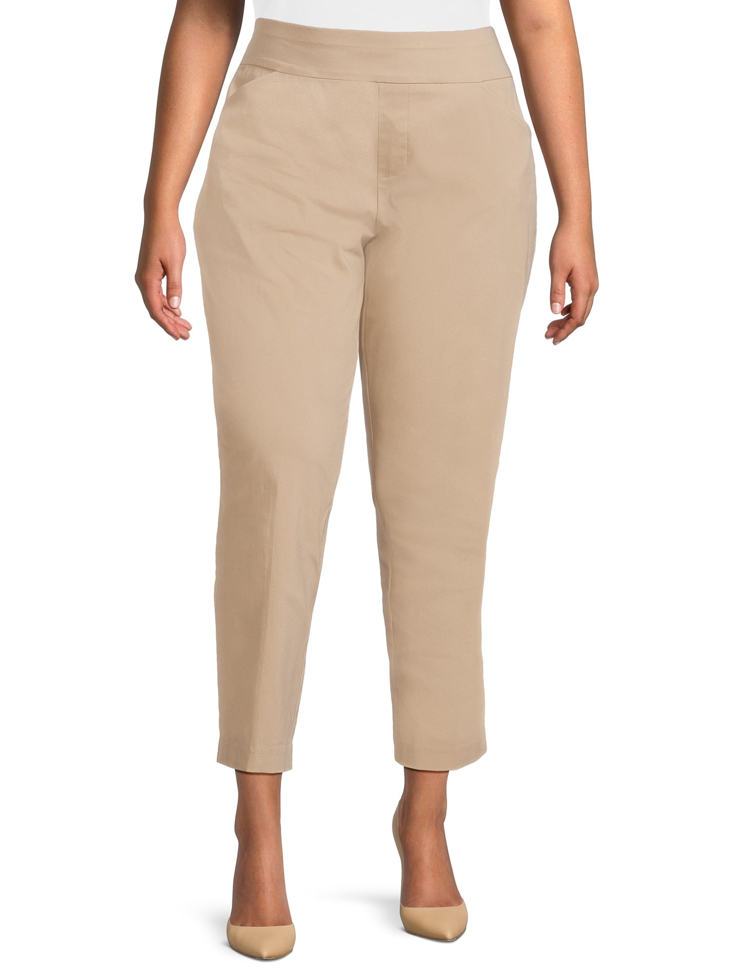 Plus Size Women Harem Ankle Jeans White and Black Color