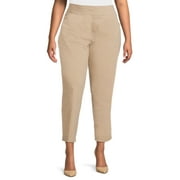 JMS Just My Size by Hanes Women's Plus Millennium Slim Pants, Regular and Petite, Sizes 1X-4X