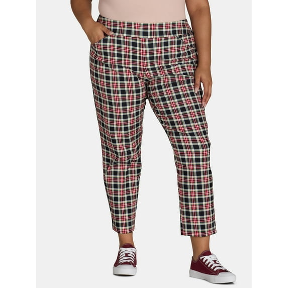 Just My Size by Hanes Women's Plus Millennium Slim Pants, Regular and Petite, Sizes 1X-4X