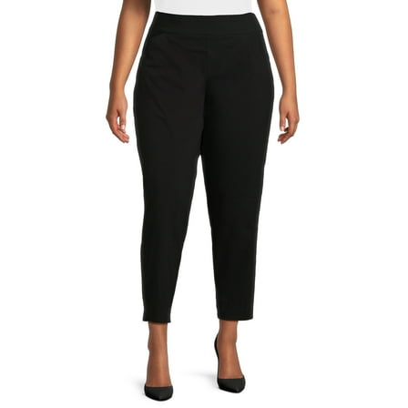 Just My Size by Hanes Women's Plus Millennium Slim Pants, Regular and Petite, Sizes 1X-4X
