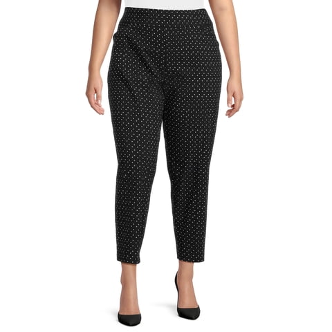 by Hanes Women's Plus Millennium Slim Pants, Regular and Petite, Sizes 1X-4X