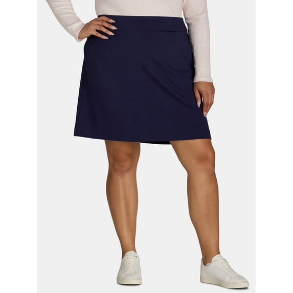 JMS Just My Size by Hanes Women’s Plus Ponte Knit Skirt, Sizes 1X-4X