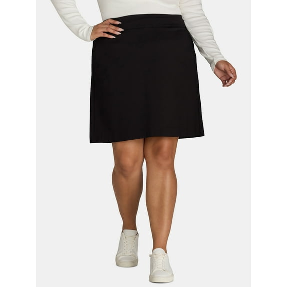 JMS Just My Size by Hanes Women’s Plus Ponte Knit Skirt, Sizes 1X-4X