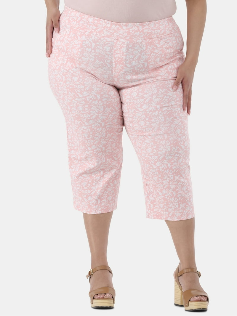 JMS Just My Size by Hanes Women's Plus Size Millennium Capri Pants