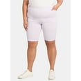 thumbnail image 1 of JMS Just My Size by Hanes Women's Plus Pull On Stretch Bermuda Shorts, 11" Inseam, Sizes 0X-4X, 1 of 5