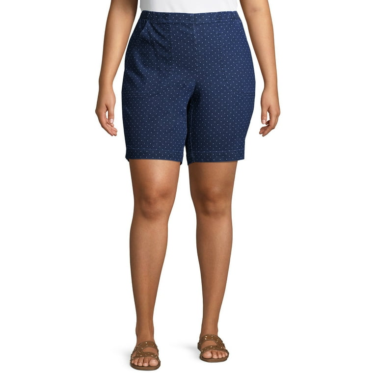 Plus size womens deals pull on shorts