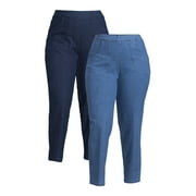 HANES JUST MY SIZE JMS Just My Size by Hanes Women's Plus Size 2 Pocket Pull On Pants, Single and 2 Pack