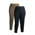 thumbnail image 1 of JMS Just My Size by Hanes Women's Plus Size 2 Pocket Pull On Pants, Single and 2 Pack, 1 of 7