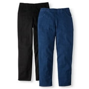 HANES JUST MY SIZE JMS Just My Size by Hanes Women's Plus Size 2 Pocket Pull On Pants, Single and 2 Pack