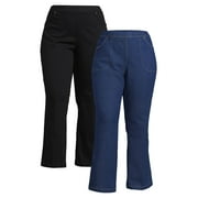 Just My Size Women's Plus Size 4 Pocket Stretch Bootcut Jeans, 2-Pack, Sizes 0X-4X
