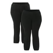 JMS Just My Size by Hanes Women's Plus Size 4 Pocket Bootcut Jeans, Single and 2-Pack