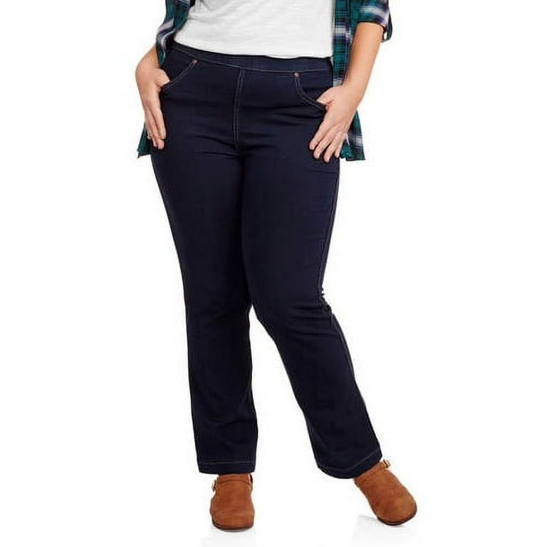 Just My Size Women's Plus Size 4 Pocket Stretch Bootcut Jeans,Regular and  Petite Lengths 