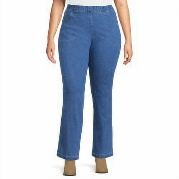 JMS Just My Size by Hanes Women's Plus Size 4 Pocket Bootcut Jeans, Single and 2-Pack