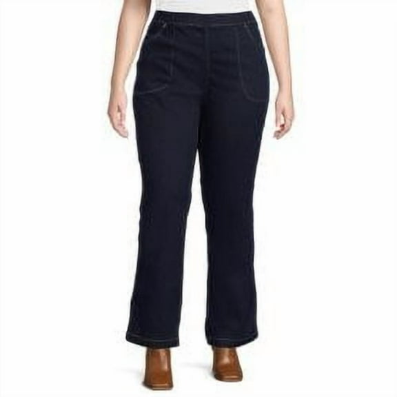 JMS Just My Size by Hanes Women's Plus Size 4 Pocket Bootcut Jeans, Single and 2-Pack