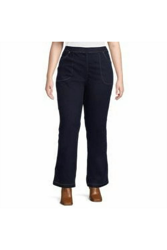 JMS Just My Size by Hanes Women's Plus Size 4 Pocket Bootcut Jeans, Single and 2-Pack