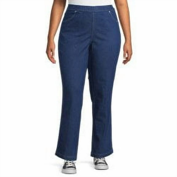 JMS Just My Size by Hanes Women's Plus Size 4 Pocket Bootcut Jeans, Single and 2-Pack