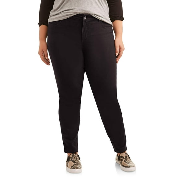 Just My Size Women's Plus Size 5 Pocket Stretch Jean, Also in Petite