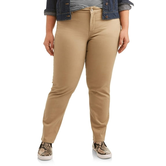 Just My Size Women's Plus Size 5 Pocket Stretch Jean, Also in Petite