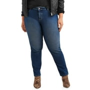 Just My Size 5 Pocket Stretch Jeans, Women's Plus and Women's Plus Petite, Sizes 16W-26W