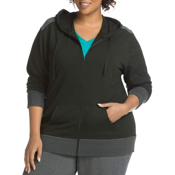 Just My Size Women's Plus Size Active French Terry Zip Hoodie