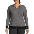 thumbnail image 1 of Just My Size Women's Plus Size Active French Terry Zip Hoodie, 1 of 5