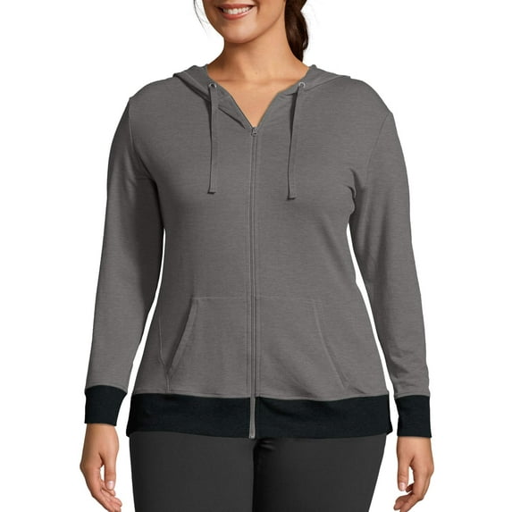Just My Size Women's Plus Size Active French Terry Zip Hoodie